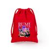 KPop Demon Hunters Storage Drawstring Bag Music Cartoon Party Cookies Candy Package Kids Gift Bags Print Cotton Key Pouch