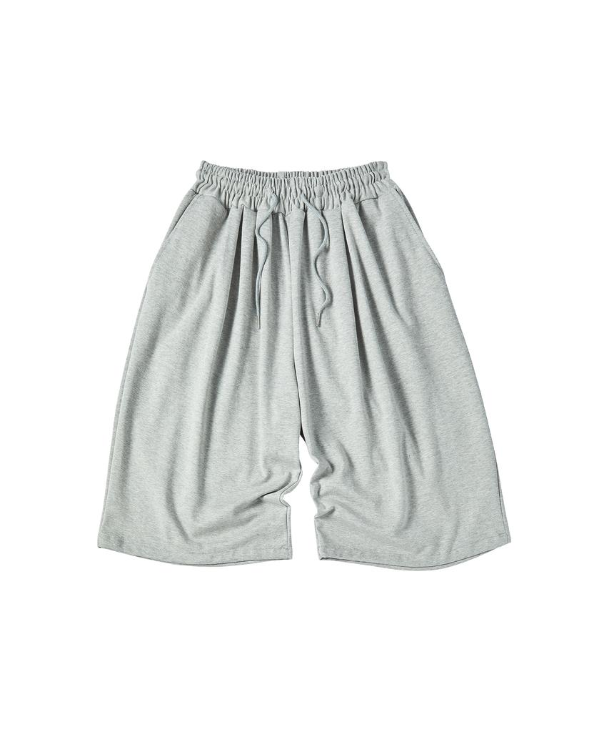 COMONINOZ Check Pocket Sweat Shorts [Gray]