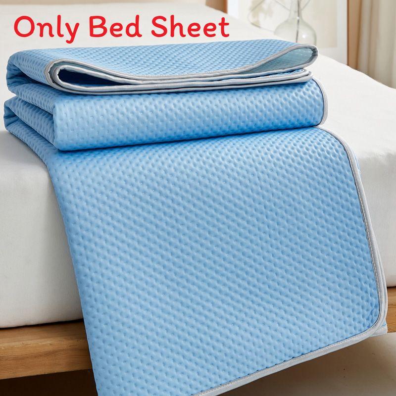 Breathable Ice Silk Cooling Mat For Bed With Doublesided Design For Dorm Room Use