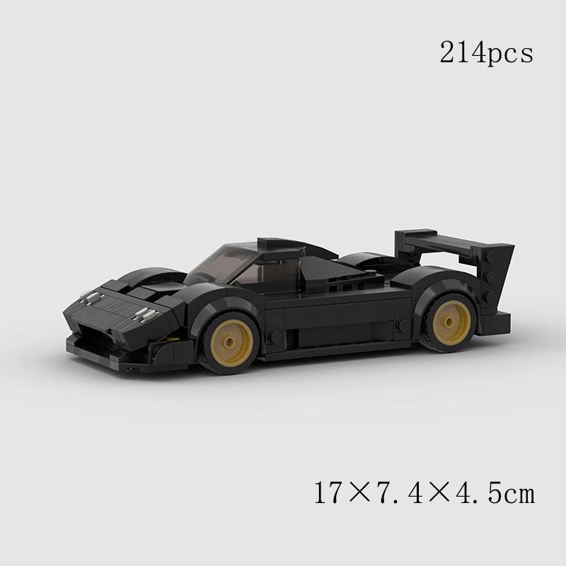 MOC Classical Speed Old Car City Super Racer Model Building Blocks Technical Sports Racing Vehicle Bricks Christmas Gift Kid Toy
