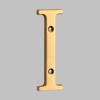 Solid Brass Brass House Number 4 Inch Modern Outdoor House Number 10mm Size Weatherproof Mailbox Address Sign Mailbox
