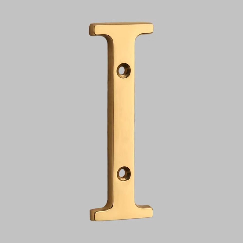 Solid Brass Brass House Number 4 Inch Modern Outdoor House Number 10mm Size Weatherproof Mailbox Address Sign Mailbox