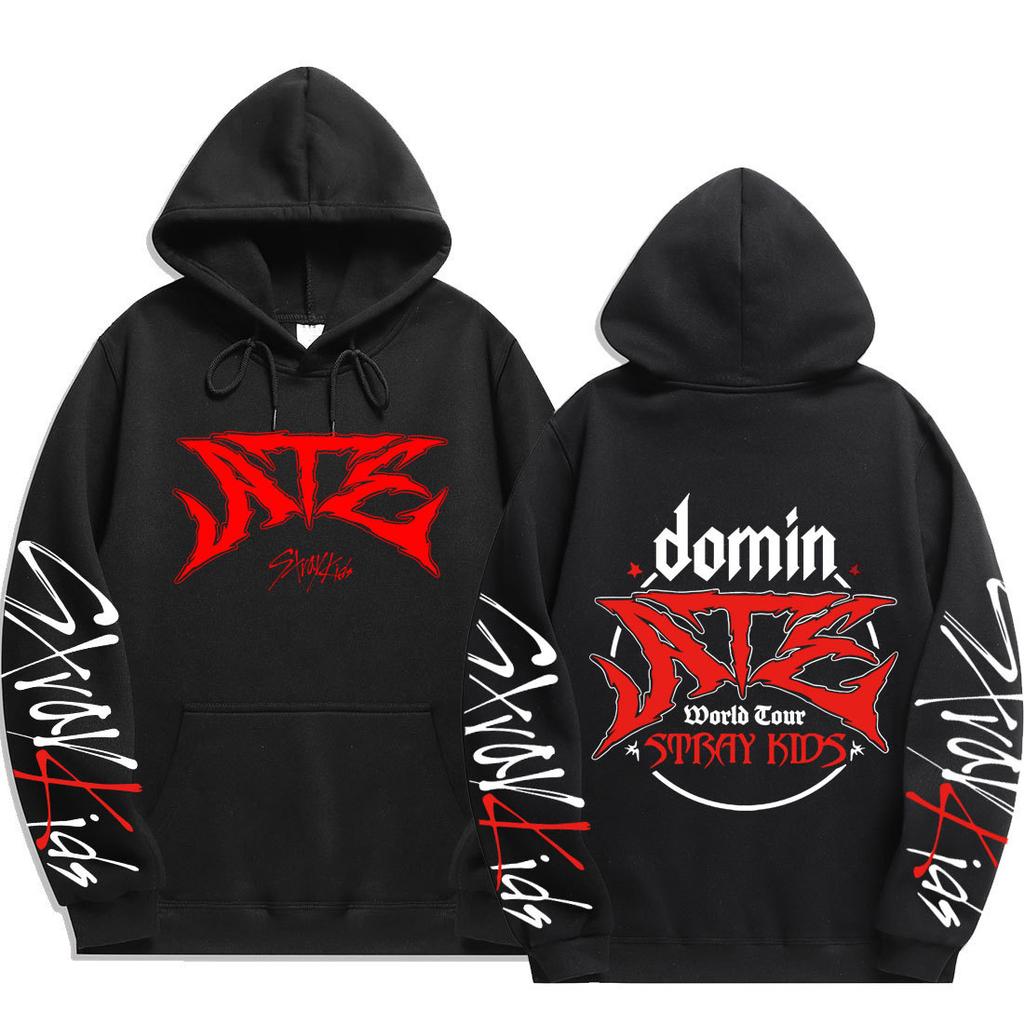 Stray Kids Hoodie, Officiell Stil K-pop Merchandise Varm Sweatshirt för STAY