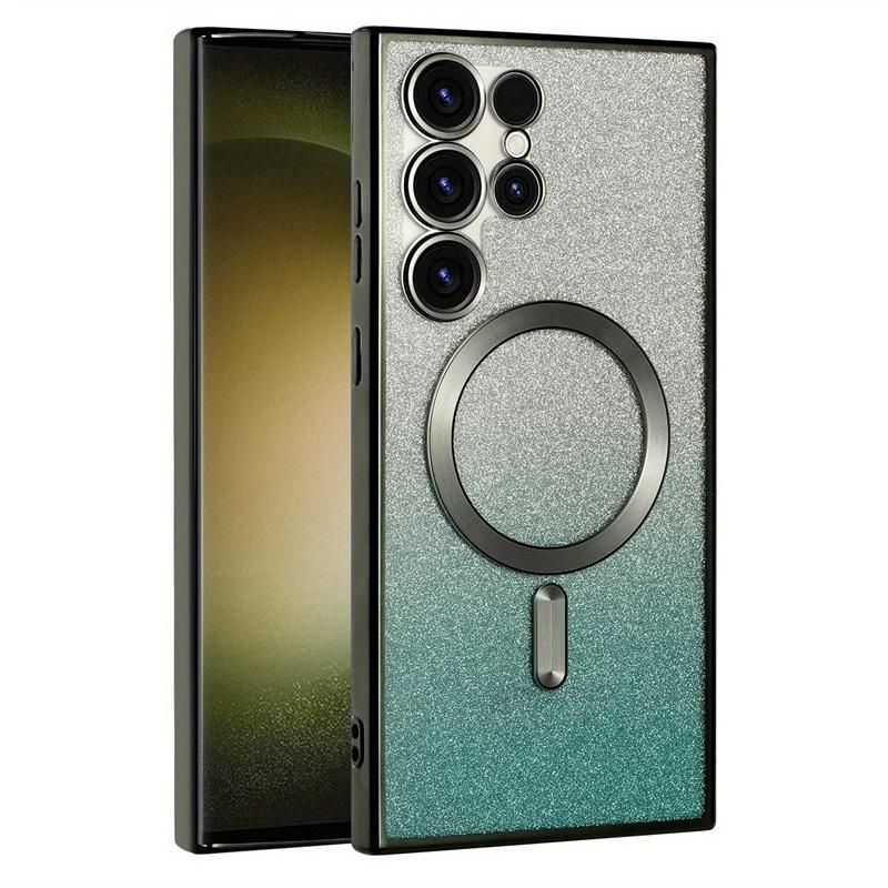 Bling Bright Cover For Samsung Galaxy S24 S23 S22 S21 S20 Ultra Plus FE Glitter Case Note20 Ultra Plat Wireless MagSafe Magnetic