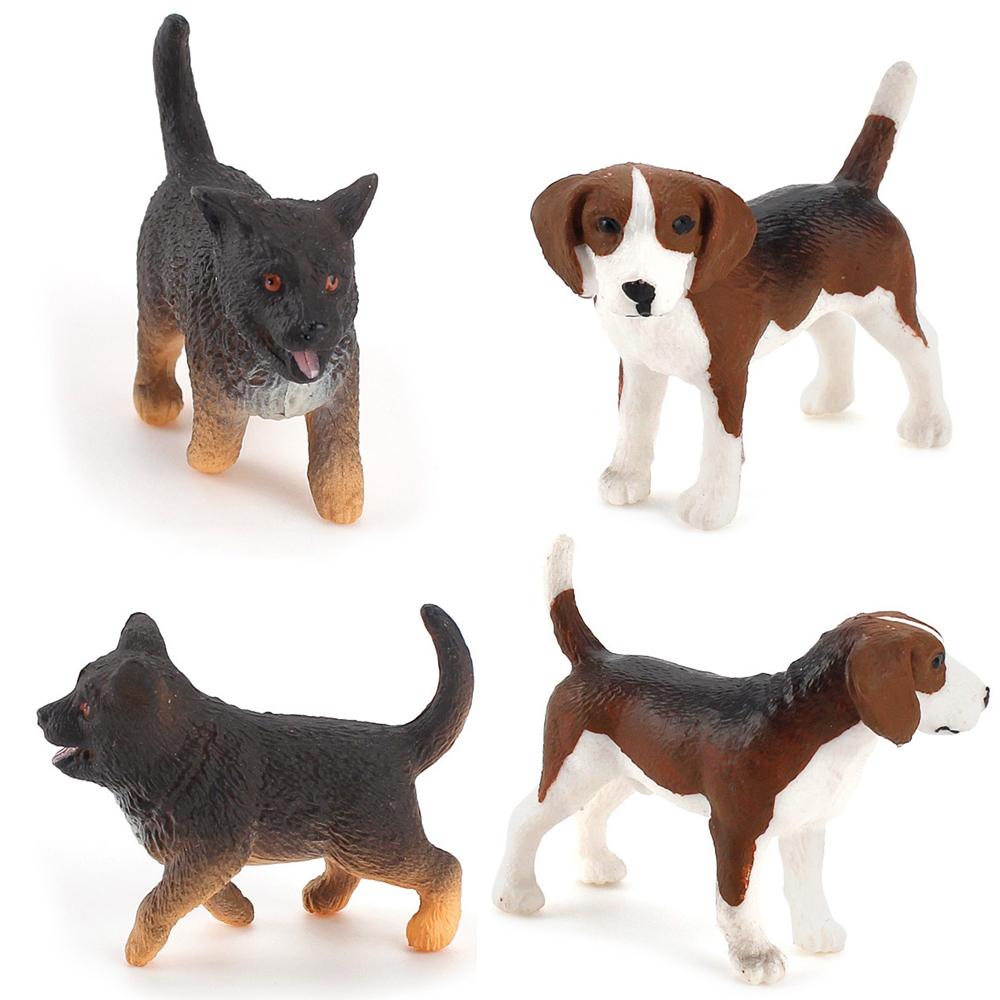 Puppy Figures Home Decor Dog Figurine Animal Model Children Educational Toys Micro Landscape