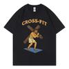 Camiseta con Meme Cristiano Divertido de Gimnasio de Jesús Moda Vintage Camisetas de Manga Corta Ropa para Hombre y Mujer Casual Camiseta de Algodón Streetwear