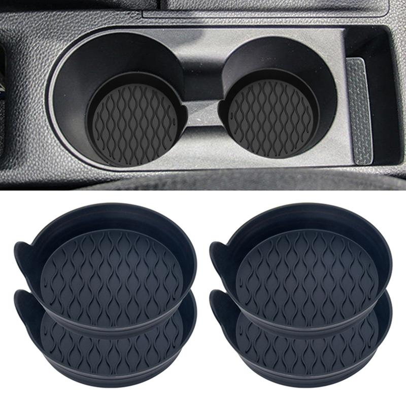 Auto-Untersetzer, rutschfeste Silikonmatte für Auto-Wasserbecher, Auto-Innenraum, Anti-Rutsch-Becherpad, Getränkehalter-Matte, Dekorationszubehör