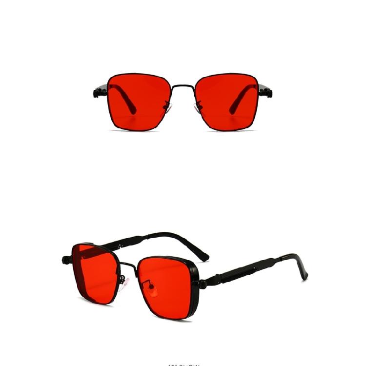 Unisex Retro Square Frame Sunglasses Steampunk Hip Hop For Adults Stylish In Assorted Color