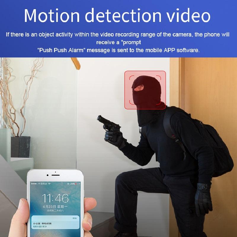 Battery Included 1080P HD WiFi Wireless IP Security Cam,  Night Vision Intelligent Home Monitoring Device