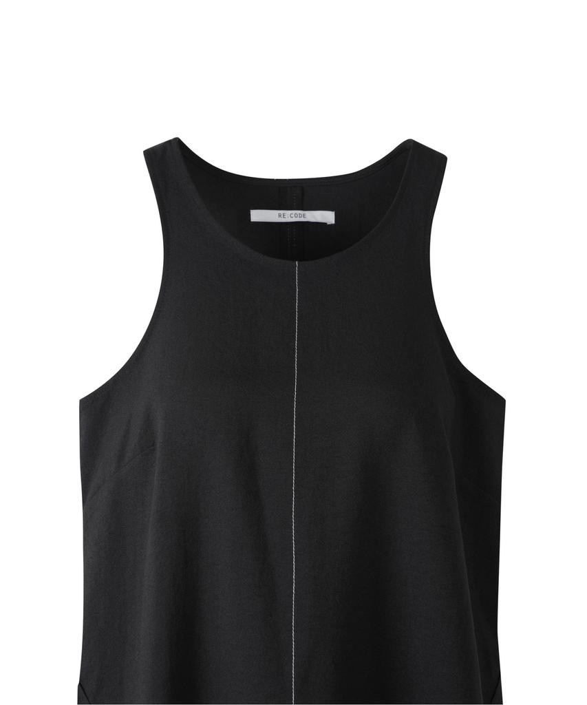 Recorde Back Panel Drawstring Dress_Rqdam23531Bkx