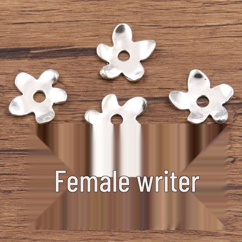 Antique Silver Flower Spacer Beads: Multi-Style, Hollow Design for DIY Bracelets & Necklaces
