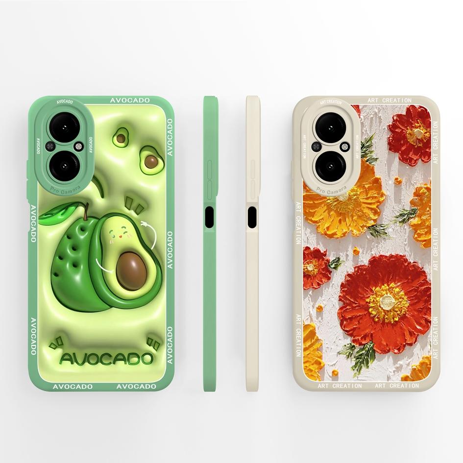 Hülle für Oppo Realme C67 C65 C63 C61 C25 C25S C25Y C30 C30S C31 C33 C35 C55 C51 C53 Faule Katze Weiche Flüssigsilikon Schutzhülle für Oppo Capa