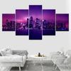 New York Panoramic Skyline Cityscape 5 Piece Wallpapers Art Canvas Print Modern Poster Modular Art Painting Home Decor