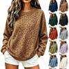 Sweatshirt à capuche décontracté imprimé pour femme avec manches raglan
