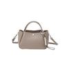 Breath TOPKAPI Shrink Leather Mini Tote Bag with Shoulder Strap/Charm (Greige)