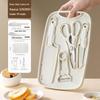 ZISIZ Outdoor 5-Piece Cutting Board & Knife Set