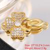Juya Handmade Gold Silver Plated Fastener Bail Connector Clasps Accessories For Needlework Pearls Beads Jewelry Making