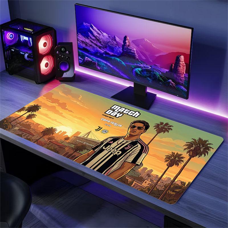 Gta5 Large Gaming Table Cushion Non-slip Laptop Tablet Big Mousepad XXL Mat Mini PC Playmat With Lock Edge