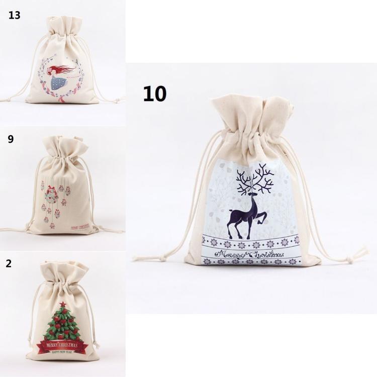 Premium Quality Canvas Christmas Gift Bag Ideal For Festive Holiday Gifting