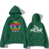 The Living Tombstone Rainbow Skull Hoodie The Living Tombstone Skull Humorous Graphic Sweatshirts Unisex Long Sleeve Pullovers