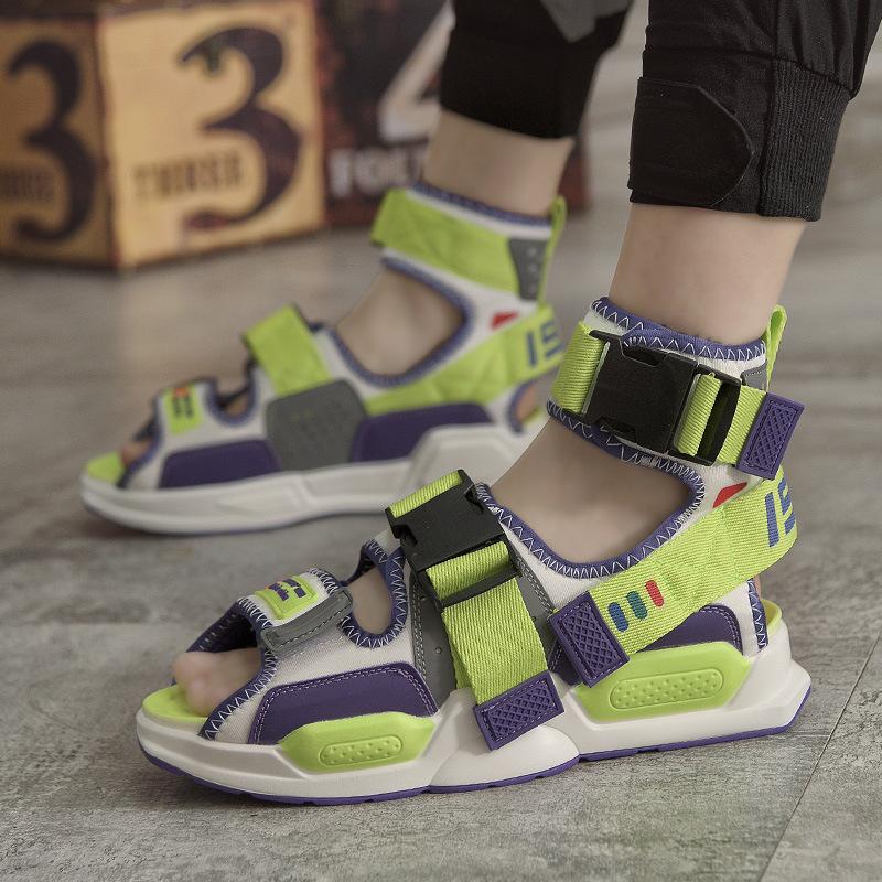 New Men's Shoes Fashion High Top Canvas Summer Sandals, Sandals Sneaker N