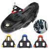 2Pcs/Set Bicycle Cycling Shoes Pedal Cleat Compatible for SPD SH10 SH11 SH12 0/2/6 Degrees Road Bike Self-locking Clipless Pedal Replacement