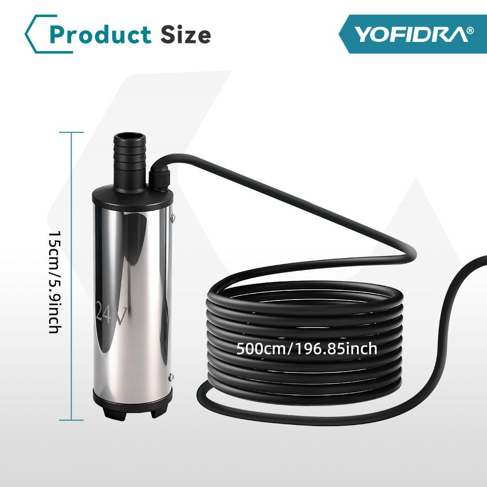 Yofidra 50–80 l/min Výkonné elektrické vodní čerpadlo Olejové čerpadlo Tankovací pistole Ponorné autočerpadlo Pro baterii Makita 21V Pin