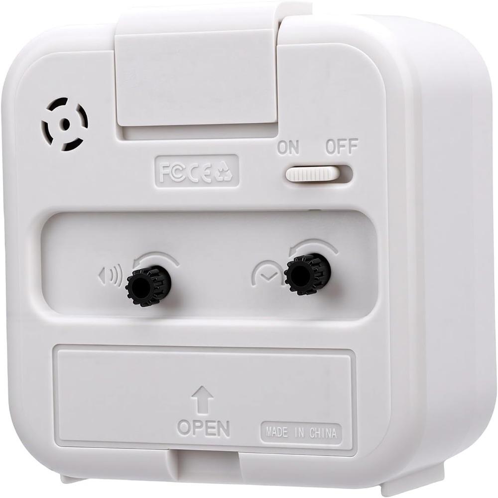 3.15in Silent Alarm Clock ABS Bedside Alarm Clock Small Desk Alarm Clock for Bedside Desk
