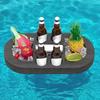 Cup Holder Multi-Function Swimming Pool Floating Tray Waterproof Multi-Hole Floating Basket Stable Floating Drink Rack Party