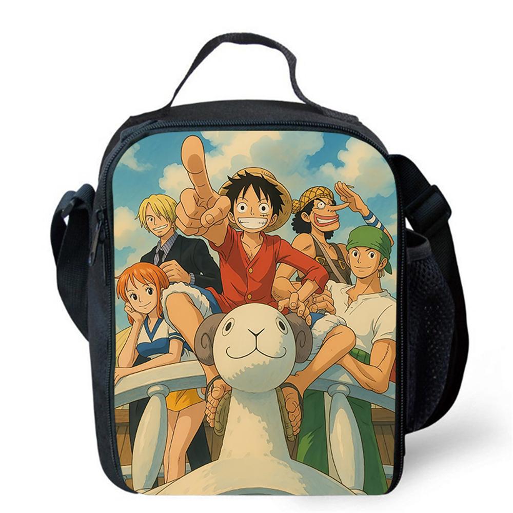 Insulated One Piece Cartoon Lunch Bag For Boys Girls Reusable Lightweight Thermal Cooler Meal Food Box For School Picnic Camping