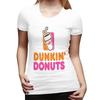 Dunkin Donuts TShirt for Women Crew Neck Streetwear T Shirts Womens Short Sleeve Summer Clothes Tops