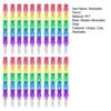 Crayons Ours en Plastique Empilables 5 en 1 Crayons à Empiler pour Fournitures de Fête d'Anniversaire Utilisation Scolaire et de Bureau