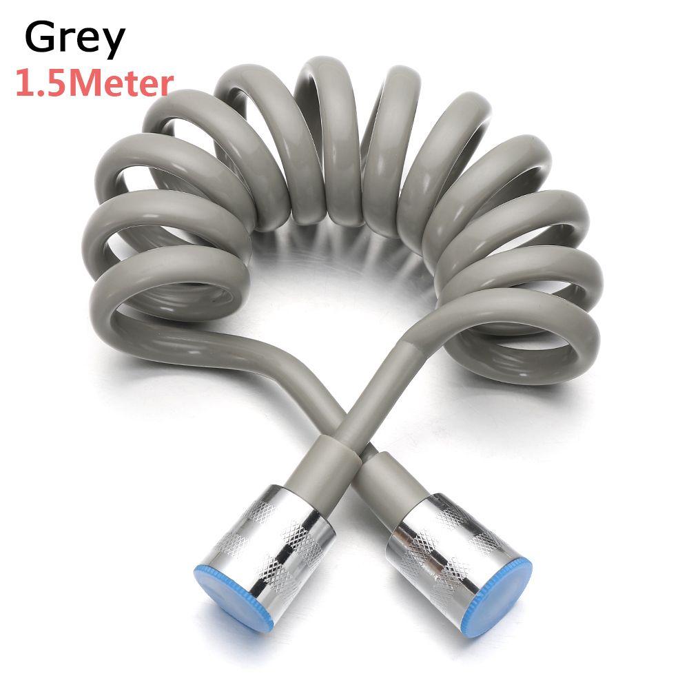Line Style Anti-wrap Spring Shower Hose Water Plumbing Toilet Bidet Bath Sprayer Connect Pipe