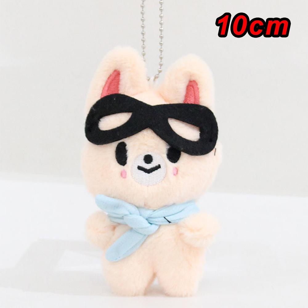 * Plush Toys 10cm Stray Kids Plush Wolf Chan Cartoon Stuffed Animal Plushies Doll Kawaii Companion for Kid Adults Fans Gift