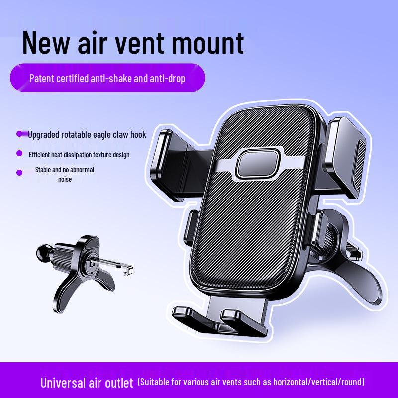 2025 Spiral Hook Car Vent Phone Holder: Multifunctional Navigation Mount