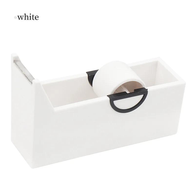 Plastic Adhesive Roller Tape Holder Tape Dispenser Tapes Cutter School Stationery Office Supplies Accessories Packing Tools