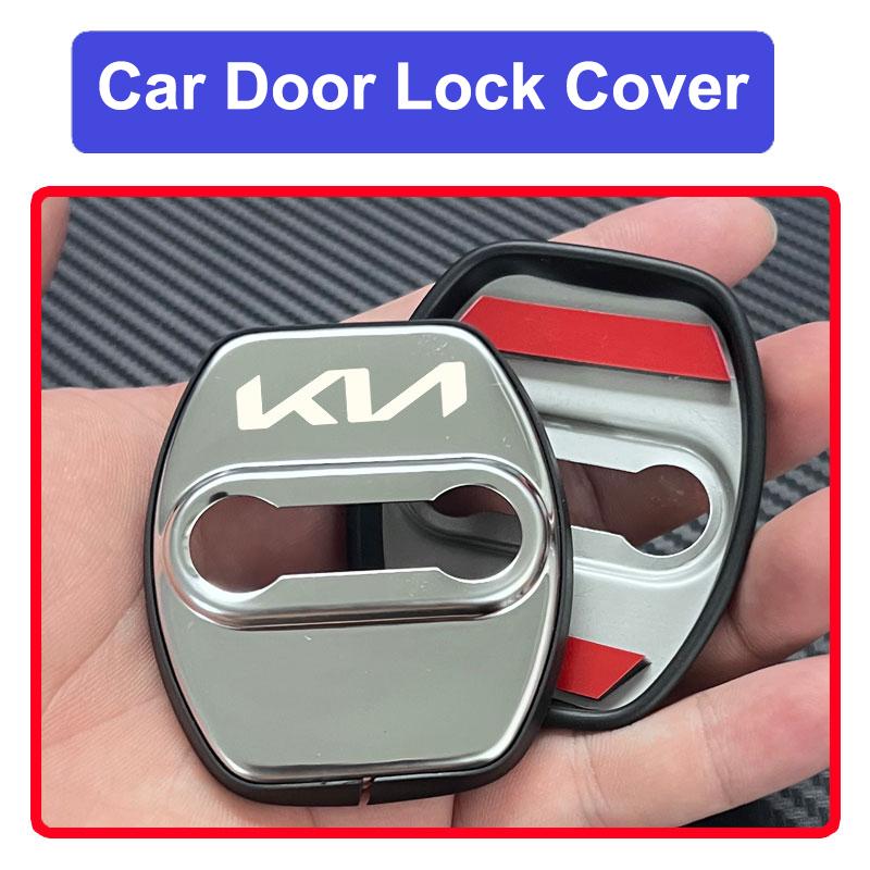 4 Stuks Styling Roestvrij Staal Auto Deurslot Beschermhoes Voor KIA Soul Cadenza K5 K9 Proceed Niro Sportage EV3 Carnival Forte ulsap11