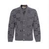 Wool Cardigan with Gg Intarsia 770507-XKDSJ-1128