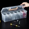Plastic Organisatiebox Transparante Draagbare Gereedschapskist Multifunctionele Elektricien Boor Gereedschap Opbergdoos Gereedschapskoffer