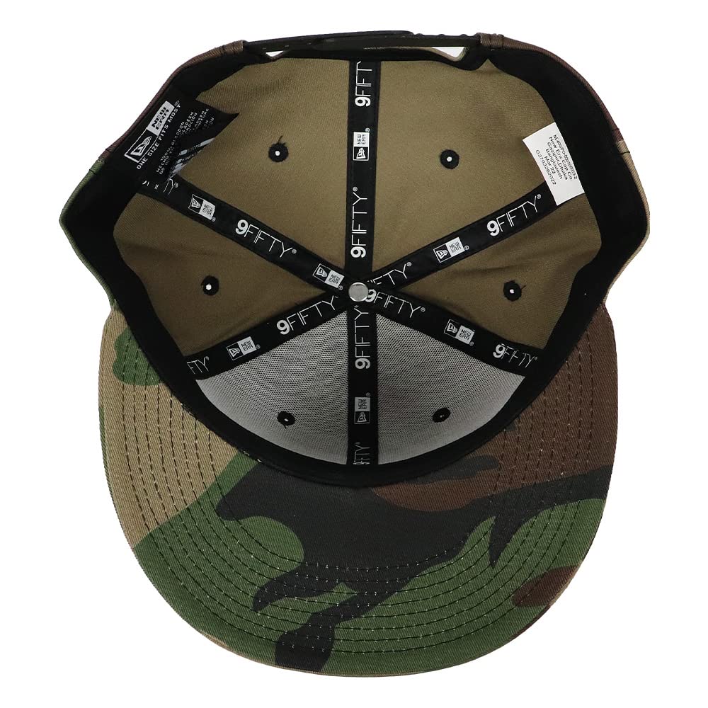 New Era Cap 9FIFTY Plain Snapback Baseball Cap Unisex Camo NE400