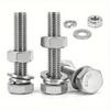 560-piece stainless steel hex bolt, nut, spring, and washer set, M3, M4, M5, and M6, lengths ranging from 10mm to 40mm.