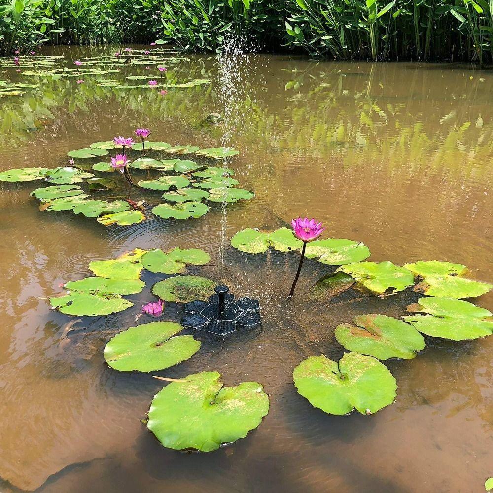 Multiple Nozzles Solar Fountain Pump Floating Bird Bath Fountain Solar Powered Pump Garden