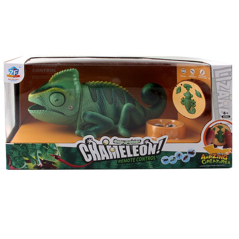 Electric Infrared Remote Control Light Crawling Chameleon, Children'S New Strange Bug Catcher Tricky Chameleon Toy