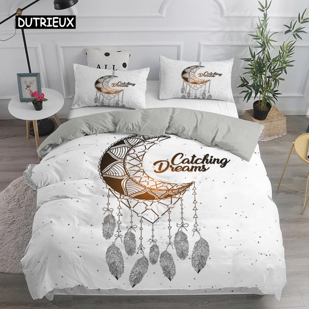 Ensemble de lit attrape-rêves Style bohème élégant Housse de couette Taille Queen 240x220 Housse de couette ethnique Taille Twin Taille Full Size Taille King Couette Housse de lit