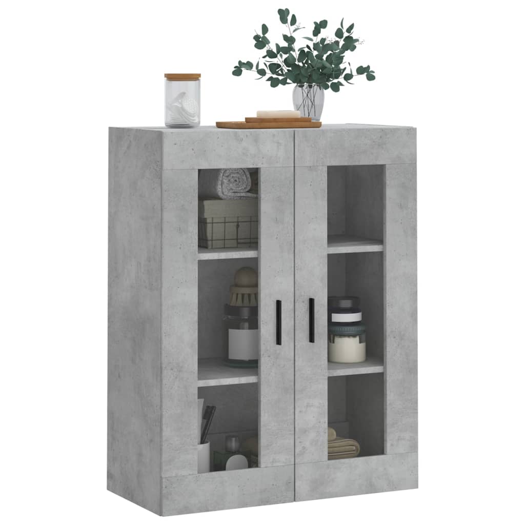 Wall Mounted Cabinet Concrete Grey 69.5 x 34 x 90 cm