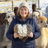 Handmade Alpaca Fiber Bird Nesting Heart Heart Shape Cotton Wool Winter Bird Tree Shelter Hanging Weather-Resistant