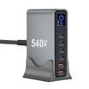 540W/670W Desktop Charging Staion Fast Charging 6/8 Port Mobile Station with LCD Screen for Tablet Smartphone
