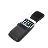 Pour Blu G50 (2021) Étui Housse Ceinture Verticale Cuir Nylon - Noir