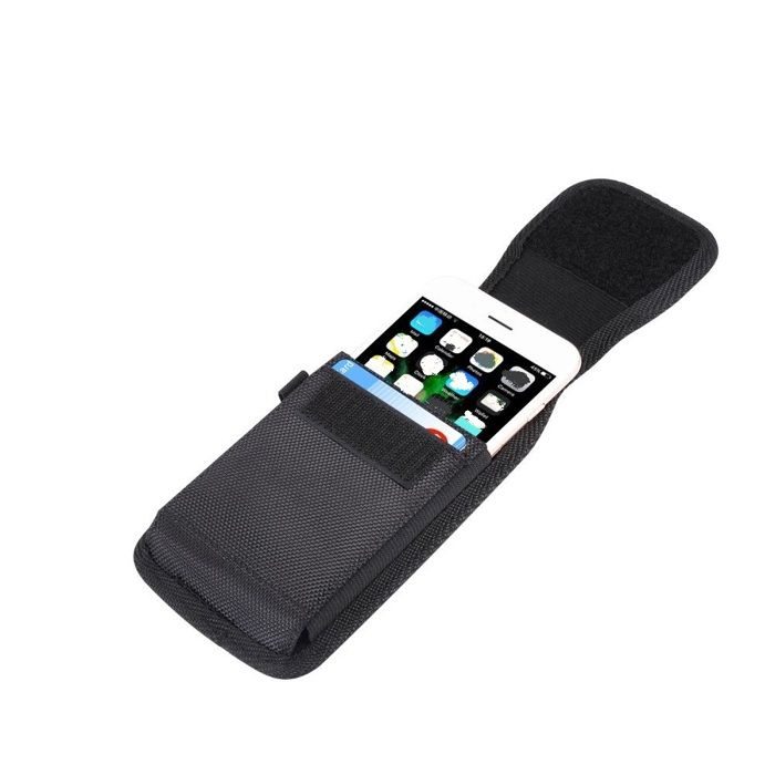 Pour Blu G50 (2021) Étui Housse Ceinture Verticale Cuir Nylon - Noir