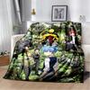 HD Assassination Classroom Anime Cartoon Soft Flannel Throw Blanket Cozy for Bed Sofa Home Bedroom Kids
